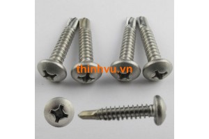 Vít tự khoan đầu tròn INOX SUS 410 - 304